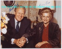 PRESIDENT GERALD AND BETTY FORD AUTOGRAPHED SIGNED 8x10 PHOTO