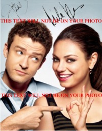 MILA KUNIS AND JUSTIN TIMBERLAKE SIGNED AUTOGRAPHED 8x10 PHOTO FRIENDS WITH BENEFITS