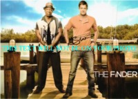 THE FINDER CAST SIGNED AUTOGRAPHED 8x10 PHOTO MICHAEL CLARKE DUNCAN AND GEOFF STULTS