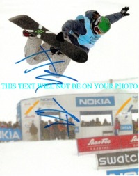 HANNAH TETER SIGNED AUTOGRAPHED 8x10 PHOTO OLYMPICS SNOWBOARD MEDALIST