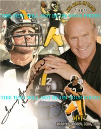 TERRY BRADSHAW SIGNED AUTOGRAPHED 8x10 PHOTO PITTSBURGH STEELERS QB