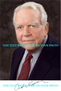 ANDY ROONEY SIGNED AUTOGRAPHED 6x9 PHOTO 60 MINUTES