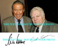 MIKE WALLACE AND ANDY ROONEY AUTOGRAPHED, MIKE WALLACE AND ANDY ROONEY SIGNED PHOTO 60 MINUTES