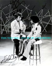 DICK CLARK WITH MICHAEL JACKSON AUTOGRAPHED 6x8, DICK CLARK AUTOGRAPH, DICK CLARK MICHAEL JACKSON