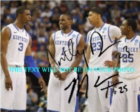 ANTHONY DAVIS AND MARQUIS TEAGUE AUTOGRAPHED PHOTO 8x10 KENTUCKY NATIONAL CHAMPS