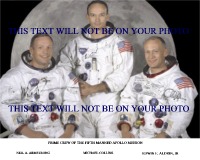 NEIL ARMSTRONG BUZZ ALDRIN AND MICHAEL COLLINS AUTOGRAPHED PHOTO, ARMSTRONG ALDRIN COLLINS SIGNED
