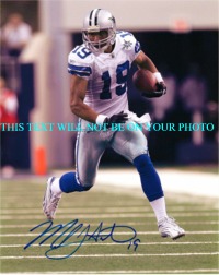 MILES AUSTIN AUTOGRAPHED PHOTO, MILES AUSTIN SIGNED 8x10 PHOTO DALLAS COWBOYS