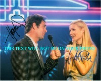 DUETS AUTOGRAPHED GWYNETH PALTROW AND HUEY LEWIS SIGNED 8x10 PICTURE DUETS CAST
