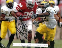 CHRIS WELLS SIGNED AUTOGRAPHED 8x10 PHOTO