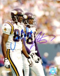 CHRIS CARTER AND JAKE REED SIGNED 8x10 PHOTO