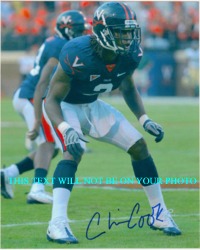 CHRIS COOK  SIGNED AUTOGRAPHED PHOTO UVA