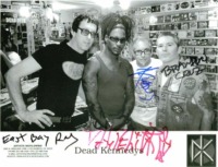 THE DEAD KENNEDYS AUTOGRAPHED PHOTO, THE DEAD KENNEDYS SIGNED 8x10 PHOTO
