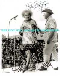 PHYLLIS DILLER AND BOB HOPE SIGNED PHOTO, PHYLLIS DILLER AND BOB HOPE AUTOGRAPHED PHOTO