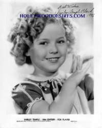 SHIRLEY TEMPLE AUTOGRAPHED PHOTO, SHIRLEY TEMPLE SIGNED PICTURE, SHIRLEY TEMPLE AUTO