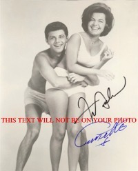 ANNETTE FUNICELLO AND FRANKIE AVALON SIGNED PHOTO, ANNETTE FUNICELLO FRANKIE AVALON AUTOGRAPHED