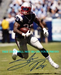 STEVAN RIDLEY NEW ENGLAND PATRIOTS AUTOGRAPHED PHOTO, STEVAN RIDLEY SIGNED PHOTO