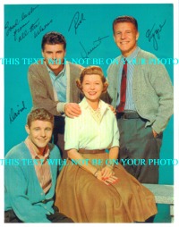 OZZIE AND HARRIET NELSON CAST SIGNED PHOTO, OZZIE AND HARRIET NELSON CAST SIGNED PHOTO