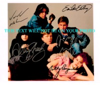 THE BREAKFAST CLUB CAST SIGNED PHOTO, THE BREAKFAST CLUB AUTOGRAPHED PHOTO
