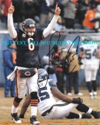 JAY CUTLER CHICAGO BEARS 2 AUTOGRAPHED PHOTO, JAY CUTLER SIGNED PICTURE, JAY CUTLER AUTO