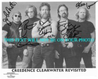 CREEDENCE CLEARWATER REVISITED CCR AUTOGRAPHED PHOTO