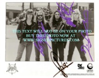 SLAYER AUTOGRAPHED PHOTO, SLAYER SIGNED PICTURE, SLAYER AUTOS