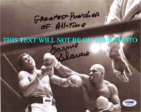 EARNIE SHAVERS WITH MUHAMMAD ALI AUTOGRAPHED PHOTO, EARNIE SHAVERS WITH MUHAMMAD ALI SIGNED PICTURE