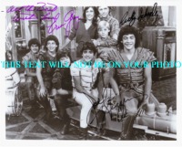 SILVER SPOONS AUTOGRAPHED PHOTO CAST WITH MENUDO, SILVER SPOONS CAST SIGNED PICTURE, RICKY SHCROEDER
