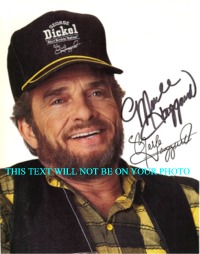 MERLE HAGGARD AUTOGRAPHED PHOTO, MERLE HAGGARD SIGNED PICTURE, MERLE HAGGARD AUTO