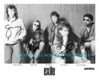 EXILE BAND KISS YOU ALL OVER SIGNED PHOTO, EXILE AUTOGRAPHED PICTURE, EXILE AUTOS