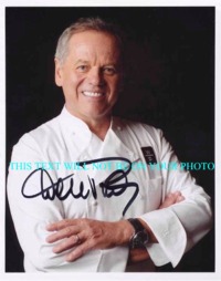 WOLFGANG PUCK AUTOGRAPHED PHOTO, WOLFGANG PUCK SIGNED PICTURE, WOLFGANG PUCK AUTO