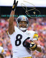 HINES WARD AUTOGRAPHED PHOTO PITTSBURGH STEELERS, HINES WARD SIGNED 8x10 PICTURE