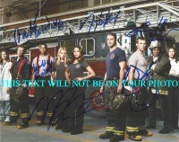 CHICAGO FIRE CAST AUTOGRAPHED PHOTO, CHICAGO FIRE CAST SIGNED PHOTO, JESSE SPENCER, TAYLOR KINNEY