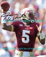 JAMEIS WINSTON AUTOGRAPHED PHOTO FSU, JAMEIS WINSTON FLORIDA STATE SIGNED 8x10 PHOTOGRAPH