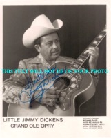 LITTLE JIMMY DICKENS AUTOGRAPHED PHOTO, LITTLE JIMMY DICKENS SIGNED PHOTO