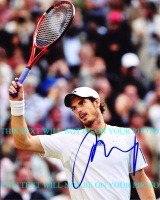 ANDY MURRAY AUTOGRAPHED PHOTO, ANY MURRAY SIGNED 8X10 PICTURE