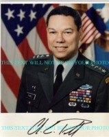 COLIN POWELL AUTOGRAPHED PHOTO, COLIN POWELL SIGNED 8x10 PICTURE
