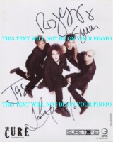 THE CURE AUTOGRAPHED PHOTO, THE CURE SIGNED 8X10 PICTURE ROBERT SMITH