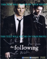 THE FOLLOWING CAST SIGNED PHOTO, THE FOLLOWING CAST AUTOGRAPHED PICTURE KEVIN BACON JAMES PUREFOY