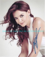 KATIE HOLMES SEXY SIGNED PHOTO, KATIE HOLMES AUTOGRAPHED 8x10 PHOTO, KATIE HOLMES AUTOGRAPH PHOTO