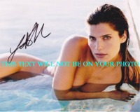 LAKE BELL SEXY SIGNED PHOTO, LAKE BELL AUTOGRAPHED 8x10 PHOTO, LAKE BELL BEAUTIFUL AUTOGRAPH