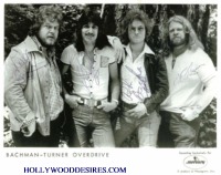 BACHMAN TURNER OVERDRIVE SIGNED 8x10 PHOTO