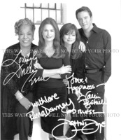 TOUCHED BY AN ANGEL CAST SIGNED AUTOGRAPHED 8x10 PHOTO ROMA DOWNEY VALERIE BERTINELLI DELLA REESE