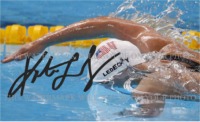 KATIE LEDECKY SIGNED AUTOGRAPHED 6X9 RP PHOTO 2016 TEAM USA GOLD MEDALIST SWIMMING