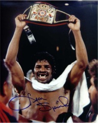 LEON SPINKS SIGNED 8x10 PHOTO