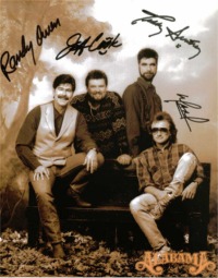 ALABAMA BAND SIGNED AUTOGRAPHED 8x10 PHOTO RANDY OWEN MARK HERNDON JEFF COOK TEDDY GENTRY