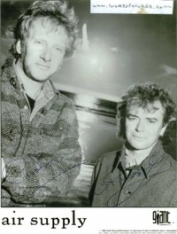 AIR SUPPLY SIGNED 8x10 PHOTO