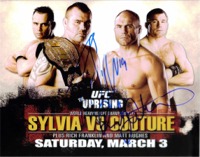 RANDY COUTURE AND TIM SILVIA SIGNED 8x10 PHOTO