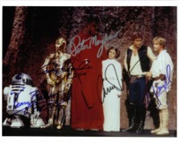 STAR WARS CAST SIGNED 8x10 PHOTO by ALL 6