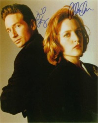 THE X FILES CAST SIGNED 8x10 PHOTO