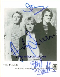 THE POLICE GROUP SIGNED 8x10 PHOTO